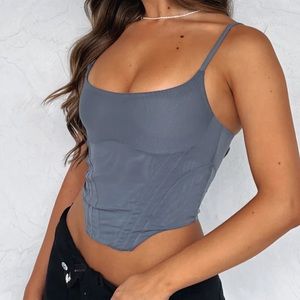 NWOT White Fox Boutique Bustier Crop Top